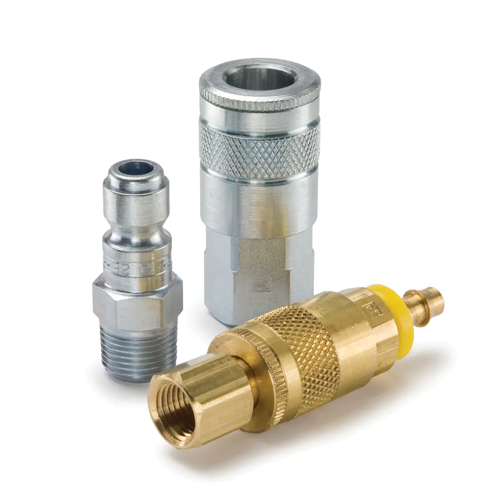 Parker10系列快換陰陽(yáng)接頭 - 汽車空氣軟管和工具快速接頭（氣動(dòng)，空氣）Tru-Flate型結(jié)構(gòu)互換型